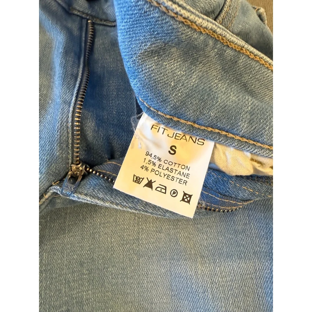 Fitjeans Robinson Wide Denim Pants light wash size small - Picture 9 of 10